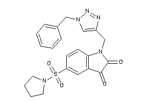 Image of 1-[(1-benzyltriazol-4-yl)methyl]-5-pyrrolidinosulfonyl-isatin