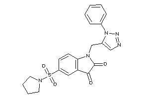 1-[(3-phenyltriazol-4-yl)methyl]-5-pyrrolidinosulfonyl-isatin