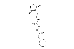 Image of 1-[(2-cyclohexylacetyl)amino]-3-[2-(2,4-diketothiazolidin-3-yl)ethyl]urea