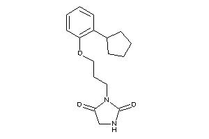 3-[3-(2-cyclopentylphenoxy)propyl]hydantoin