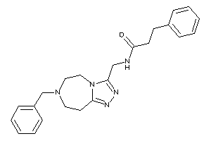Image of N-[(7-benzyl-5,6,8,9-tetrahydro-[1,2,4]triazolo[3,4-g][1,4]diazepin-3-yl)methyl]-3-phenyl-propionamide