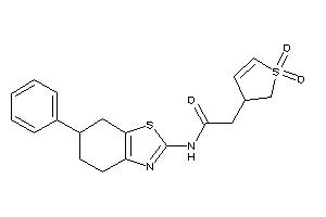 2-(1,1-diketo-2,3-dihydrothiophen-3-yl)-N-(6-phenyl-4,5,6,7-tetrahydro-1,3-benzothiazol-2-yl)acetamide
