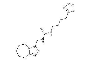 1-(6,7,8,9-tetrahydro-5H-[1,2,4]triazolo[4,3-a]azepin-3-ylmethyl)-3-(4-thiazol-2-ylbutyl)urea