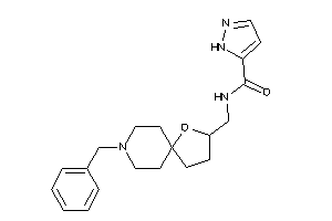 N-[(8-benzyl-4-oxa-8-azaspiro[4.5]decan-3-yl)methyl]-1H-pyrazole-5-carboxamide