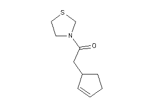 2-cyclopent-2-en-1-yl-1-thiazolidin-3-yl-ethanone