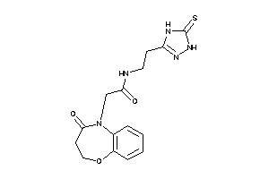 Image of 2-(4-keto-2,3-dihydro-1,5-benzoxazepin-5-yl)-N-[2-(5-thioxo-1,4-dihydro-1,2,4-triazol-3-yl)ethyl]acetamide