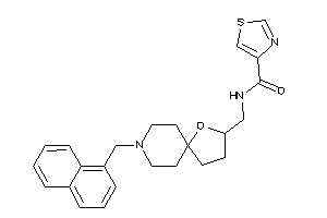Image of N-[[8-(1-naphthylmethyl)-4-oxa-8-azaspiro[4.5]decan-3-yl]methyl]thiazole-4-carboxamide
