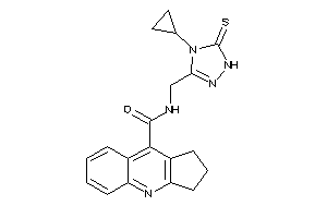 Image of N-[(4-cyclopropyl-5-thioxo-1H-1,2,4-triazol-3-yl)methyl]-2,3-dihydro-1H-cyclopenta[b]quinoline-9-carboxamide