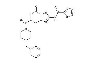 Image of N-[5-(4-benzylpiperidine-1-carbonyl)-7-keto-5,6-dihydro-4H-1,3-benzothiazol-2-yl]-2-furamide