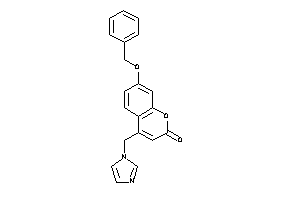 Image of 7-benzoxy-4-(imidazol-1-ylmethyl)coumarin