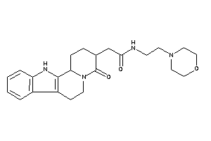 Image of 2-(4-keto-2,3,6,7,12,12b-hexahydro-1H-pyrido[2,1-a]$b-carbolin-3-yl)-N-(2-morpholinoethyl)acetamide
