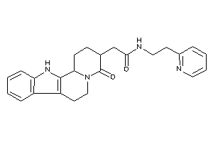 Image of 2-(4-keto-2,3,6,7,12,12b-hexahydro-1H-pyrido[2,1-a]$b-carbolin-3-yl)-N-[2-(2-pyridyl)ethyl]acetamide