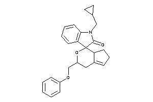 Image of 1'-(cyclopropylmethyl)-3-(phenoxymethyl)spiro[4,6,7,7a-tetrahydro-3H-cyclopenta[c]pyran-1,3'-indoline]-2'-one