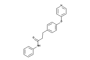 N-phenyl-3-[4-(4-pyridyloxy)phenyl]propionamide