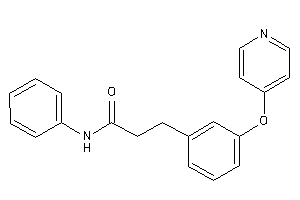 Image of N-phenyl-3-[3-(4-pyridyloxy)phenyl]propionamide