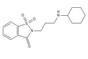 Image of 2-[3-(cyclohexylamino)propyl]-1,1-diketo-1,2-benzothiazol-3-one