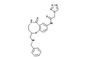 N-[2-[(benzylamino)methyl]-6-keto-2,3,4,5-tetrahydro-1,5-benzoxazocin-8-yl]-2-(tetrazol-1-yl)acetamide