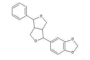 Image of 5-(4-phenyl-1,3,3a,4,6,6a-hexahydrofuro[3,4-c]furan-1-yl)-1,3-benzodioxole