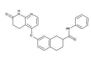 Image of 7-[(7-keto-6,8-dihydro-5H-1,8-naphthyridin-4-yl)oxy]-N-phenyl-tetralin-2-carboxamide