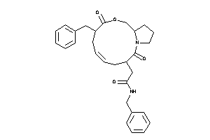 N-benzyl-2-(8-benzyl-2,9-diketo-10-oxa-1-azabicyclo[10.3.0]pentadec-5-en-3-yl)acetamide