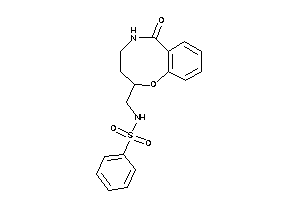 N-[(6-keto-2,3,4,5-tetrahydro-1,5-benzoxazocin-2-yl)methyl]benzenesulfonamide