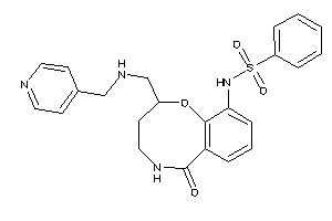 N-[6-keto-2-[(4-pyridylmethylamino)methyl]-2,3,4,5-tetrahydro-1,5-benzoxazocin-10-yl]benzenesulfonamide