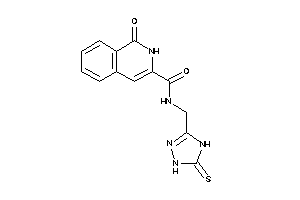 1-keto-N-[(5-thioxo-1,4-dihydro-1,2,4-triazol-3-yl)methyl]-2H-isoquinoline-3-carboxamide