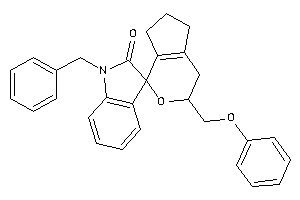 Image of 1'-benzyl-3-(phenoxymethyl)spiro[4,5,6,7-tetrahydro-3H-cyclopenta[c]pyran-1,3'-indoline]-2'-one