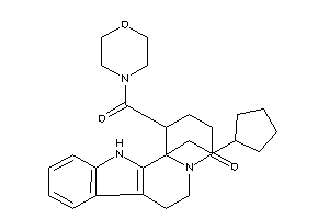 Image of 12b-(2-cyclopentylethyl)-1-(morpholine-4-carbonyl)-1,2,3,6,7,12-hexahydropyrido[2,1-a]$b-carbolin-4-one