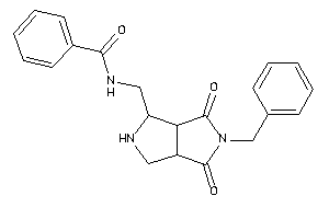 N-[(5-benzyl-4,6-diketo-2,3,3a,6a-tetrahydro-1H-pyrrolo[3,4-c]pyrrol-1-yl)methyl]benzamide