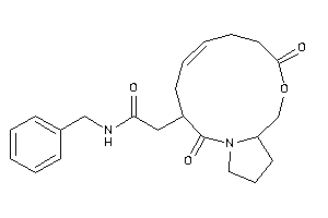 Image of N-benzyl-2-(2,9-diketo-10-oxa-1-azabicyclo[10.3.0]pentadec-5-en-3-yl)acetamide