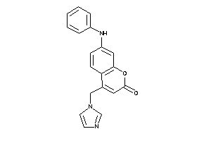 Image of 7-anilino-4-(imidazol-1-ylmethyl)coumarin