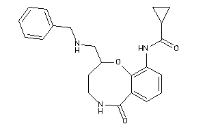 N-[2-[(benzylamino)methyl]-6-keto-2,3,4,5-tetrahydro-1,5-benzoxazocin-10-yl]cyclopropanecarboxamide