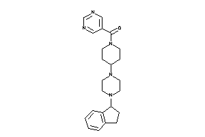 Image of [4-(4-indan-1-ylpiperazino)piperidino]-(5-pyrimidyl)methanone