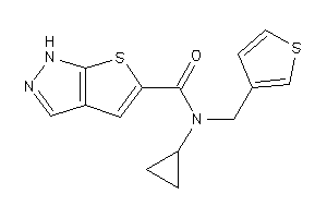 Image of N-cyclopropyl-N-(3-thenyl)-1H-thieno[2,3-c]pyrazole-5-carboxamide