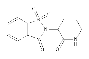 1,1-diketo-2-(2-keto-3-piperidyl)-1,2-benzothiazol-3-one