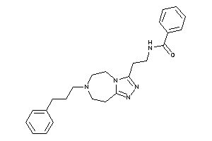 N-[2-[7-(3-phenylpropyl)-5,6,8,9-tetrahydro-[1,2,4]triazolo[3,4-g][1,4]diazepin-3-yl]ethyl]benzamide