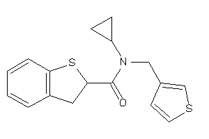 N-cyclopropyl-N-(3-thenyl)-2,3-dihydrobenzothiophene-2-carboxamide