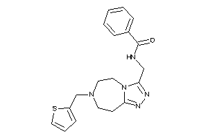 Image of N-[[7-(2-thenyl)-5,6,8,9-tetrahydro-[1,2,4]triazolo[3,4-g][1,4]diazepin-3-yl]methyl]benzamide