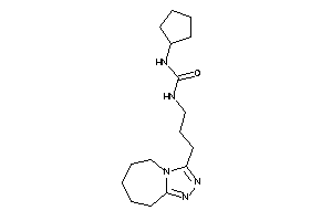 Image of 1-cyclopentyl-3-[3-(6,7,8,9-tetrahydro-5H-[1,2,4]triazolo[4,3-a]azepin-3-yl)propyl]urea