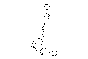 4-[(1-tetrahydrofuran-3-yltriazol-4-yl)methyloximino]butyric Acid (3-phenoxy-6-phenyl-3,6-dihydro-2H-pyran-2-yl)methyl Ester
