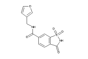 Image of N-(3-furfuryl)-1,1,3-triketo-1,2-benzothiazole-6-carboxamide