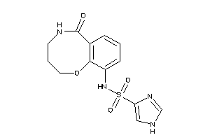 Image of N-(6-keto-2,3,4,5-tetrahydro-1,5-benzoxazocin-10-yl)-1H-imidazole-4-sulfonamide