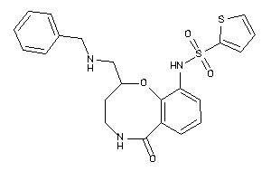 Image of N-[2-[(benzylamino)methyl]-6-keto-2,3,4,5-tetrahydro-1,5-benzoxazocin-10-yl]thiophene-2-sulfonamide