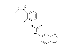 1-(1,3-benzodioxol-5-yl)-3-(6-keto-2,3,4,5-tetrahydro-1,5-benzoxazocin-10-yl)urea