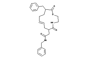 N-benzyl-2-(7-benzyl-8,13-diketo-9-oxa-12-azacyclotridec-3-en-1-yl)acetamide