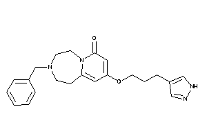 3-benzyl-9-[3-(1H-pyrazol-4-yl)propoxy]-1,2,4,5-tetrahydropyrido[2,1-g][1,4]diazepin-7-one