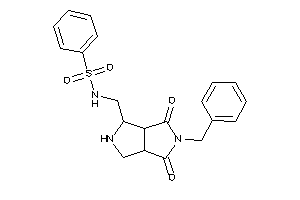N-[(5-benzyl-4,6-diketo-2,3,3a,6a-tetrahydro-1H-pyrrolo[3,4-c]pyrrol-3-yl)methyl]benzenesulfonamide