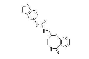 1-(1,3-benzodioxol-5-yl)-3-[(6-keto-2,3,4,5-tetrahydro-1,5-benzoxazocin-2-yl)methyl]urea