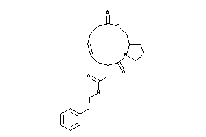 2-(2,9-diketo-10-oxa-1-azabicyclo[10.3.0]pentadec-5-en-3-yl)-N-phenethyl-acetamide